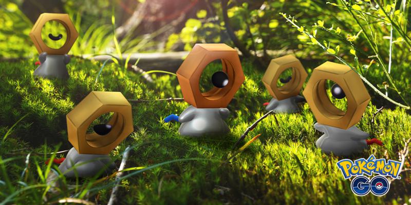 Meltan e Melmetal brilhante em Pokémon Go Meltan e Melmetal brilhante em Pokémon Go