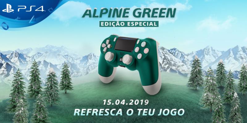 PlayStation revela edição especial do DUALSHOCK 4 em Alpine Green PlayStation revela edição especial do DUALSHOCK 4 em Alpine Green