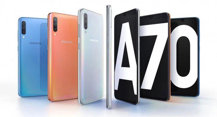 Samsung Galaxy A70 é agora oficial com 3 câmaras traseiras e ecrã Infinity-U Samsung Galaxy A70 é agora oficial com 3 câmaras traseiras e ecrã Infinity-U