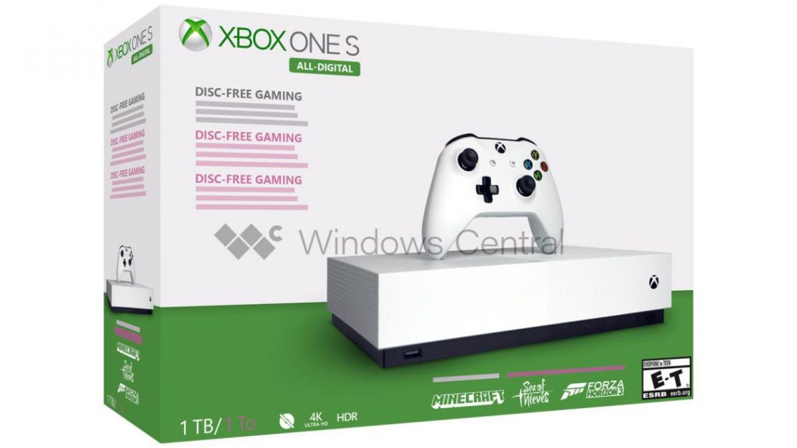 Xbox One S All-Digital deverá ser lançada a 7 de maio Xbox One S All-Digital deverá ser lançada a 7 de maio