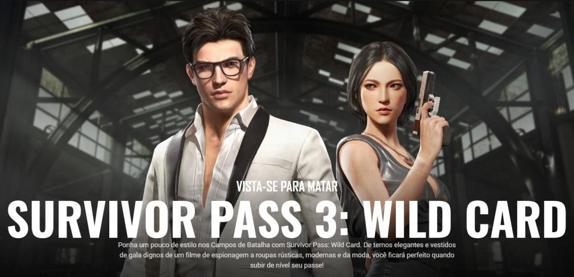 PUBG Survivor Pass 3: Wild Card já disponível para a PS4 e Xbox One PUBG Survivor Pass 3: Wild Card já disponível para a PS4 e Xbox One
