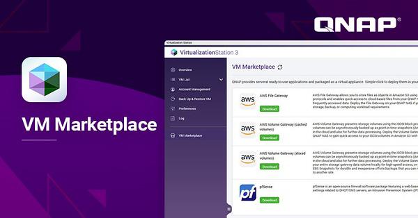 QNAP lança novo VM Marketplace para instalação agilizada de máquinas virtuais QNAP lança novo VM Marketplace para instalação agilizada de máquinas virtuais