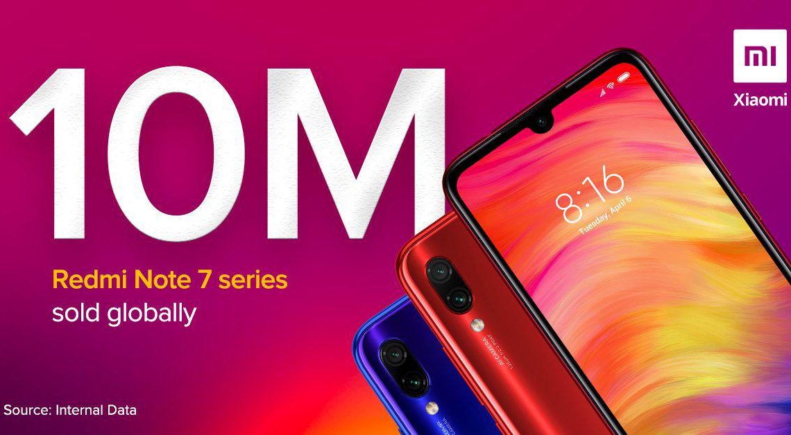 Xiaomi afirma já ter vendido 10 milhões de unidades do Redmi Note 7 Xiaomi afirma já ter vendido 10 milhões de unidades do Redmi Note 7