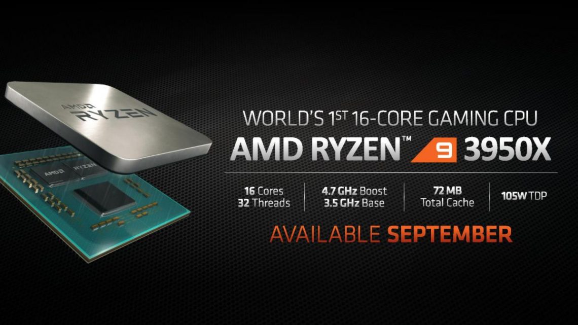 AMD revela o novo Ryzen 9 3950X com 16 núcleos e 4,7 GHz AMD revela o novo Ryzen 9 3950X com 16 núcleos e 4,7 GHz