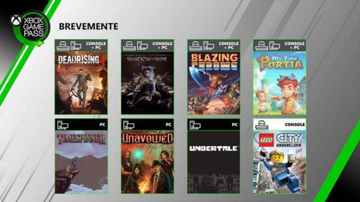 Xbox Game Pass novos jogos