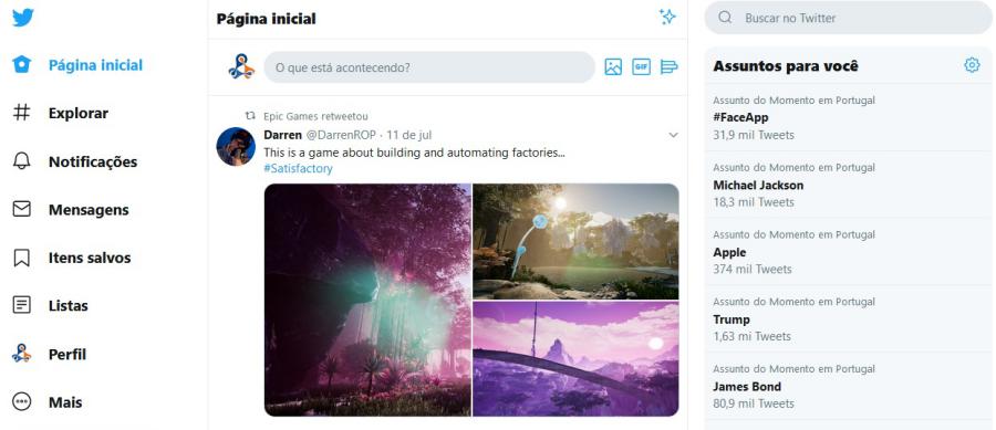 Twitter lança um novo design para a sua aplicação Web Twitter lança um novo design para a sua aplicação Web