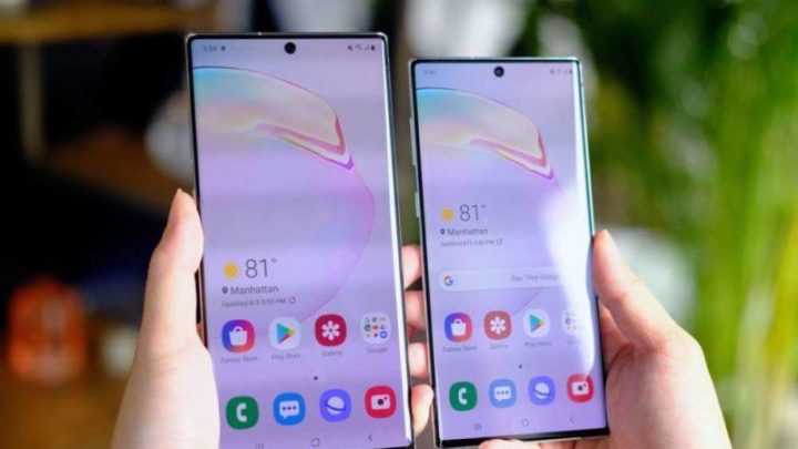 Samsung Galaxy Note10 Android actualizações