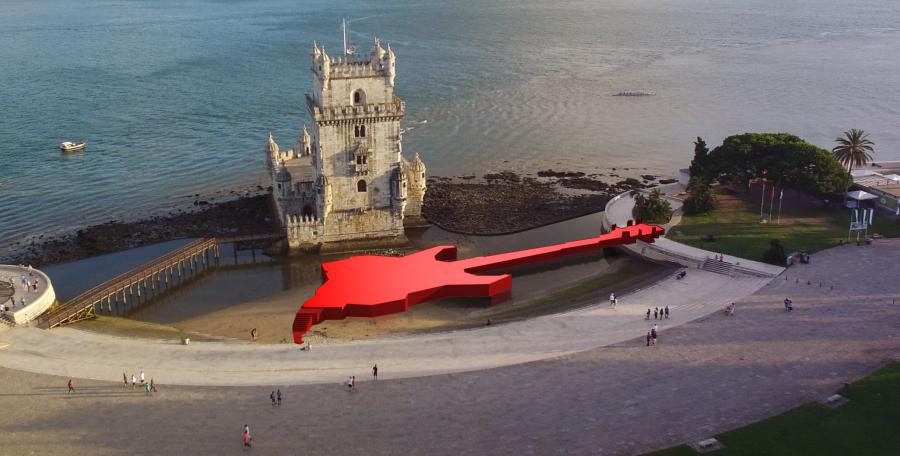 Rock in Rio monta palco inédito em frente à Torre de Belém Rock in Rio monta palco inédito em frente à Torre de Belém
