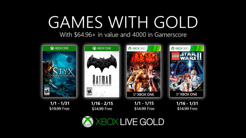 Microsoft revela os Xbox Games With Gold para Janeiro de 2020 Microsoft revela os Xbox Games With Gold para Janeiro de 2020