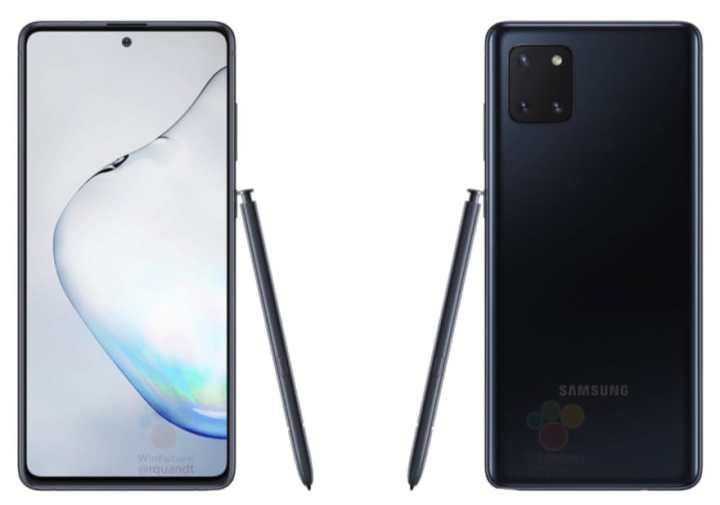 Novas imagens revelam o Galaxy Note 10 Lite Novas imagens revelam o Galaxy Note 10 Lite