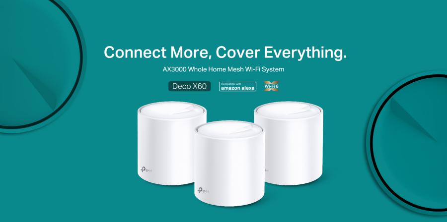TP-Link anuncia o novo Deco X60 com Wi-Fi 6 e tecnologia Mesh TP-Link anuncia o novo Deco X60 com Wi-Fi 6 e tecnologia Mesh