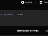 notificação Samsung privacidade