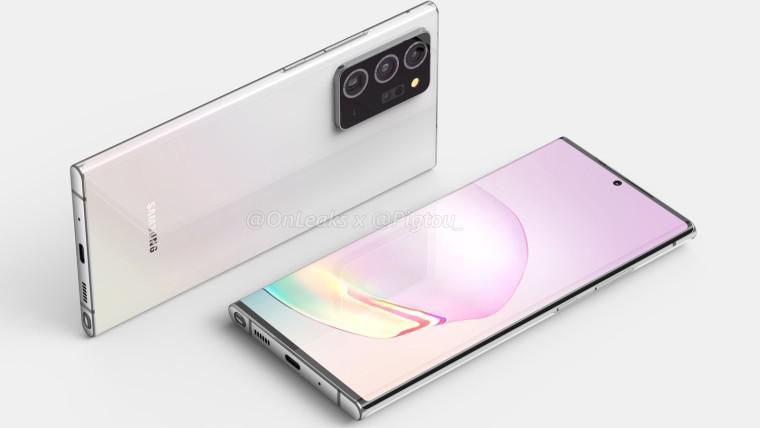 Samsung Galaxy Note20 + aparece em Renders detalhados Samsung Galaxy Note20 + aparece em Renders detalhados