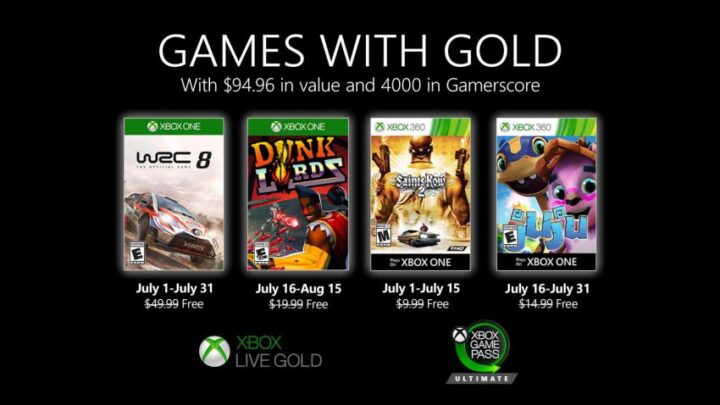 Games with Gold Julho 2020