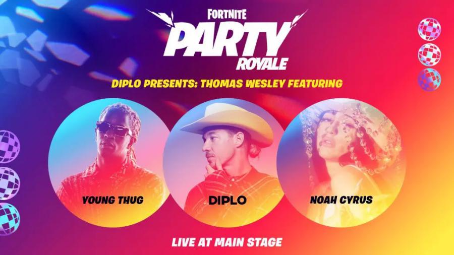 Fortnite: Anunciado um novo Party Royale com Diplo, Young Thug e Noah Cyrus Fortnite: Anunciado um novo Party Royale com Diplo, Young Thug e Noah Cyrus