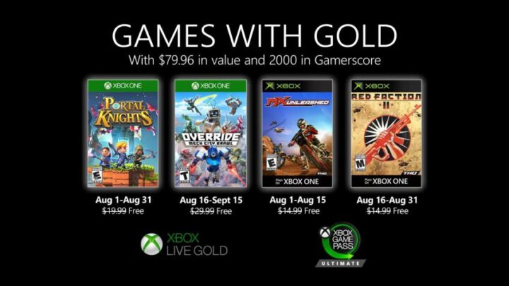 Games with Gold Agosto 2020