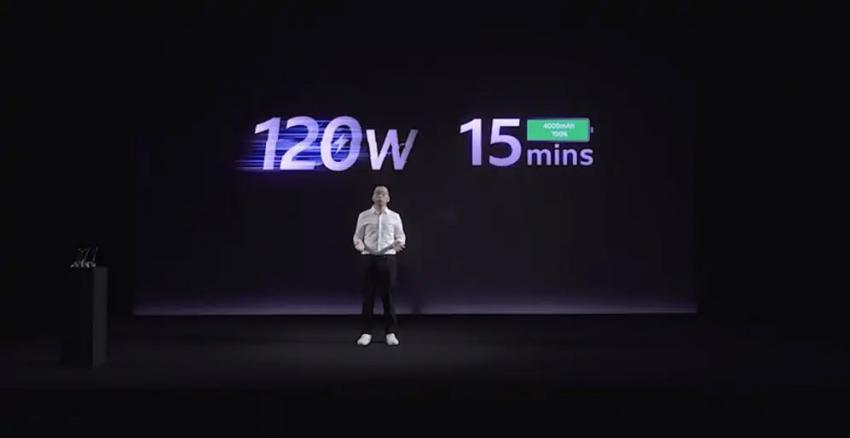 Fabricante chinesa apresenta tecnologia de carregamento rápido de 120W Fabricante chinesa apresenta tecnologia de carregamento rápido de 120W
