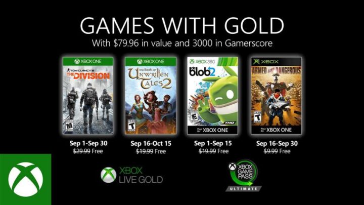Games with Gold Setembro 2020