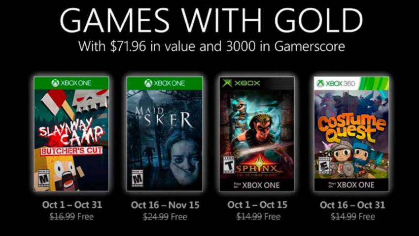 Microsoft anuncia Xbox Games with Gold para Outubro de 2020 Microsoft anuncia Xbox Games with Gold para Outubro de 2020