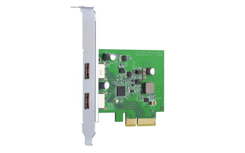 QNAP Lança Placa de Expansão PCIe com Duas Portas USB 3.2 Gen 2 QNAP Lança Placa de Expansão PCIe com Duas Portas USB 3.2 Gen 2
