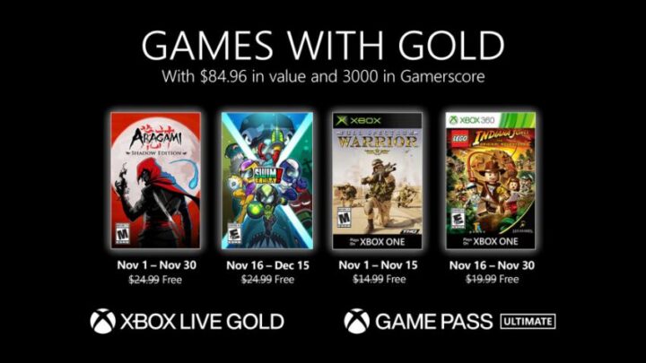 Games with Gold Novembro 2020