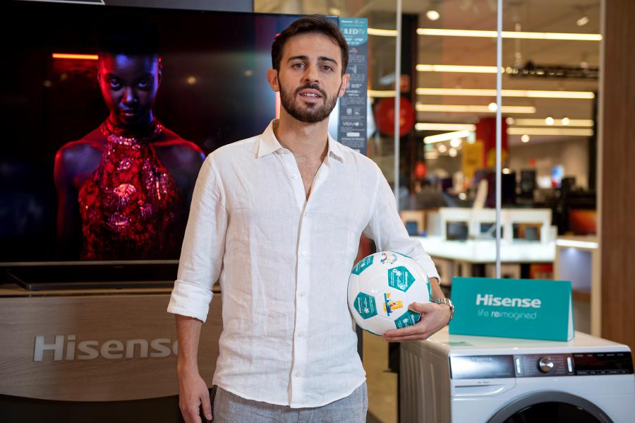 Bernardo Silva continua como embaixador da Hisense Bernardo Silva continua como embaixador da Hisense