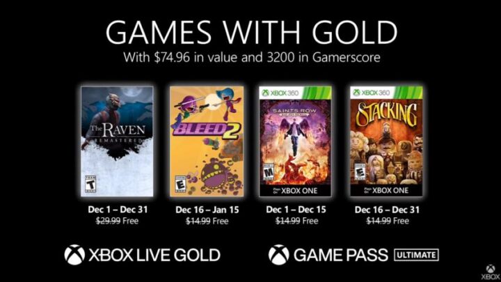 Games with Gold Dezembro 2020