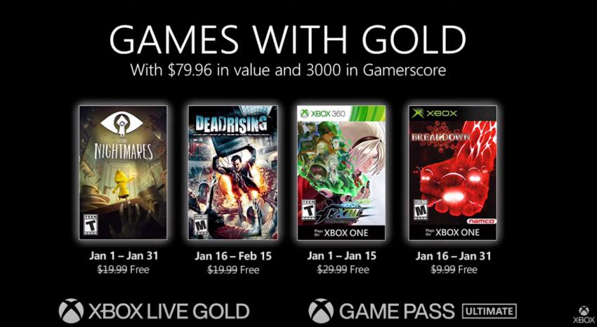 Games With Gold Janeiro 2021