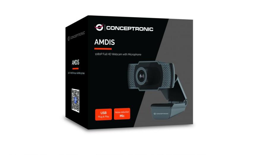 Conceptronic revela nova Webcam AMDIS01B com resolução 1080p Conceptronic revela nova Webcam AMDIS01B com resolução 1080p