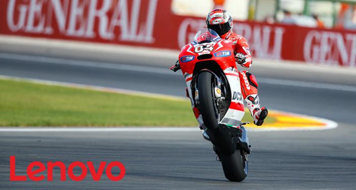 Lenovo continuará a ser parceira oficial da Ducati na MotoGP Lenovo continuará a ser parceira oficial da Ducati na MotoGP