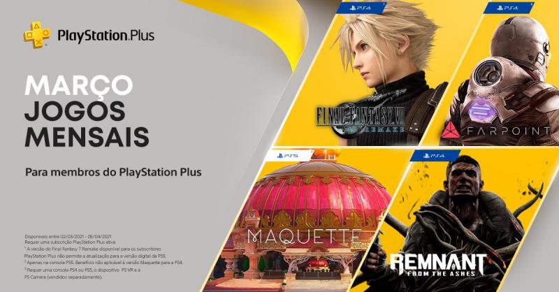 Revelados os jogos gratuitos de março 2021 do PlayStation Plus Revelados os jogos gratuitos de março 2021 do PlayStation Plus