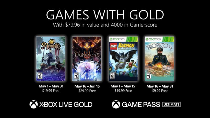 Revelados os Xbox Games With Gold para Maio de 2021 Revelados os Xbox Games With Gold para Maio de 2021