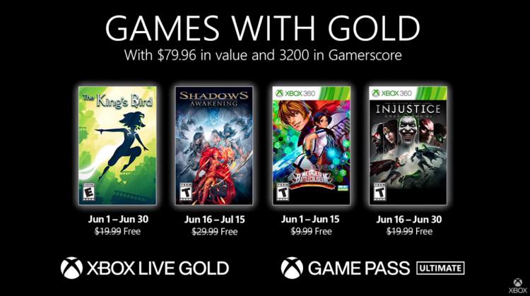 Revelados os Xbox Games With Gold para Junho de 2021 Revelados os Xbox Games With Gold para Junho de 2021