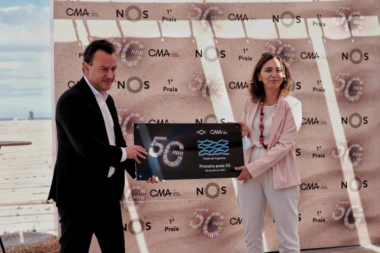 Costa da Caparica tem a primeira praia 5G em Portugal Costa da Caparica tem a primeira praia 5G em Portugal