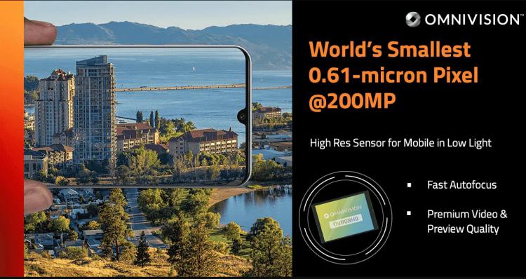 OmniVision anuncia o seu primeiro sensor fotográfico de 200MP para smartphone OmniVision anuncia o seu primeiro sensor fotográfico de 200MP para smartphone