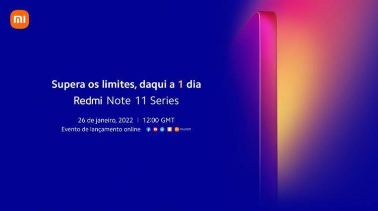 Assiste aqui em directo ao anuncio do novo Redmi Note 11 Assiste aqui em directo ao anuncio do novo Redmi Note 11