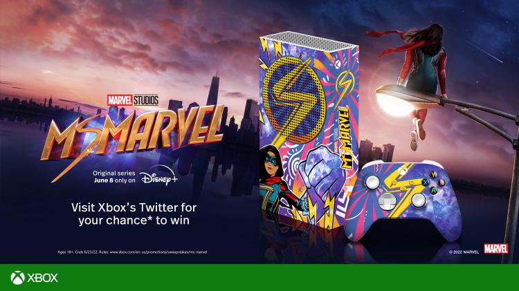 Xbox está a sortear a Series S com o tema da Ms. Marvel Xbox está a sortear a Series S com o tema da Ms. Marvel