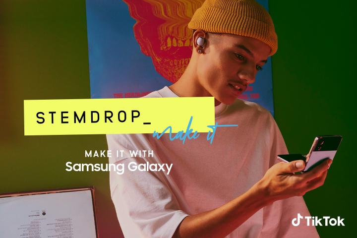 Samsung anuncia o StemDrop em cooperação com o TikTok Samsung anuncia o StemDrop em cooperação com o TikTok