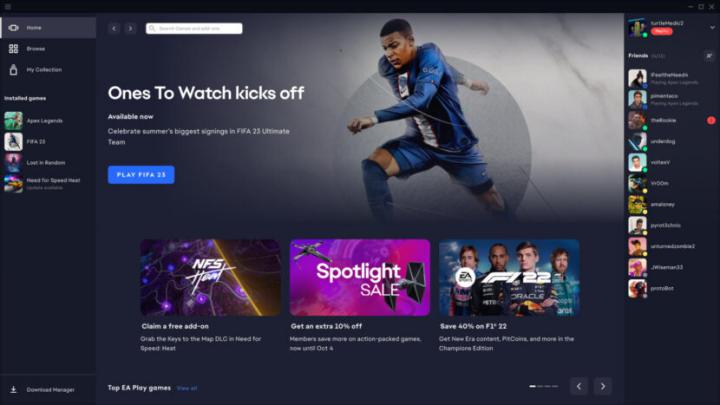 Electronic Arts lança nova aplicação para PC para substituir a Origin