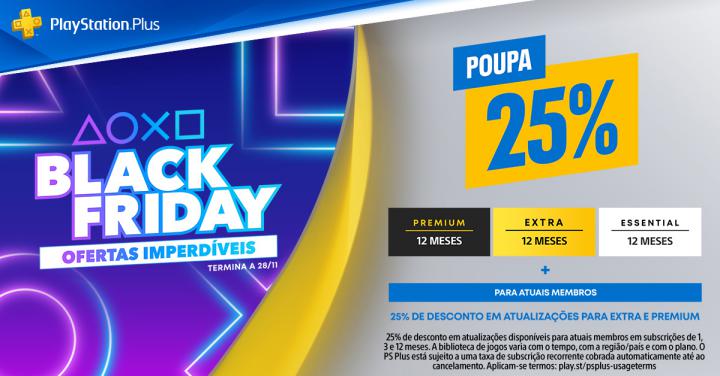 Black Friday 2022 chegou à PlayStation com descontos nas subscrições do PlayStation Plus Black Friday 2022 chegou à PlayStation com descontos nas subscrições do PlayStation Plus