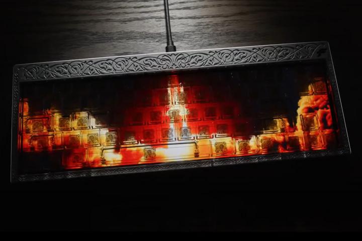 Finalmouse anuncia teclado com ecrã sob as suas teclas transparentes Finalmouse anuncia teclado com ecrã sob as suas teclas transparentes