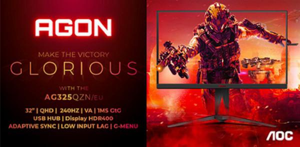 AGON by AOC anuncia novo monitor gaming com 240Hz AGON by AOC anuncia novo monitor gaming com 240Hz