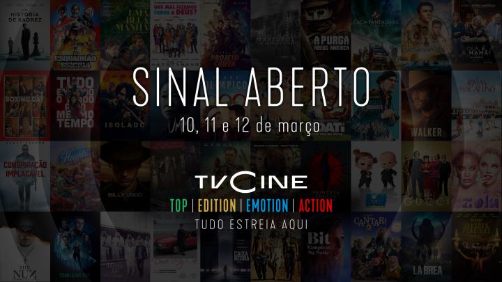 Para aproveitar: Canais TVCine em sinal aberto nos próximos 3 dias Para aproveitar: Canais TVCine em sinal aberto nos próximos 3 dias