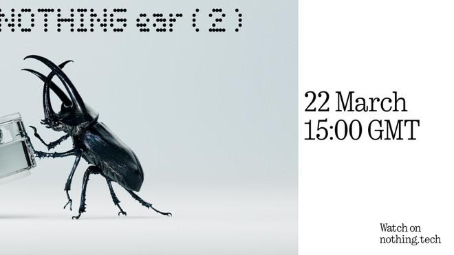 Oficial: Nothing ear (2) anunciados a 22 de março Oficial: Nothing ear (2) anunciados a 22 de março