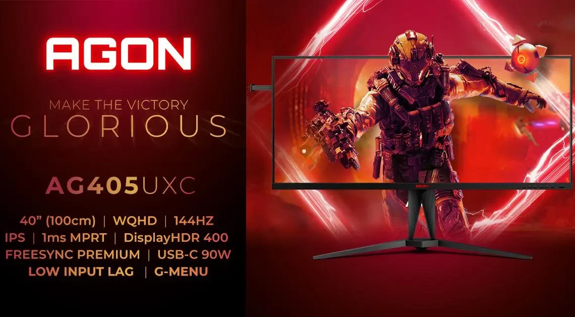 AGON by AOC anuncia o AG405UXC: monitor ultra-wide com 40 polegadas e 144 Hz AGON by AOC anuncia o AG405UXC: monitor ultra-wide com 40 polegadas e 144 Hz