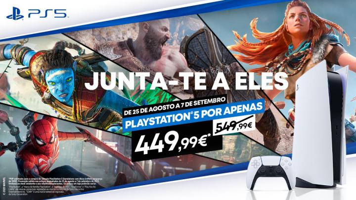 PlayStation 5 com desconto temporário de 100 euros PlayStation 5 com desconto temporário de 100 euros