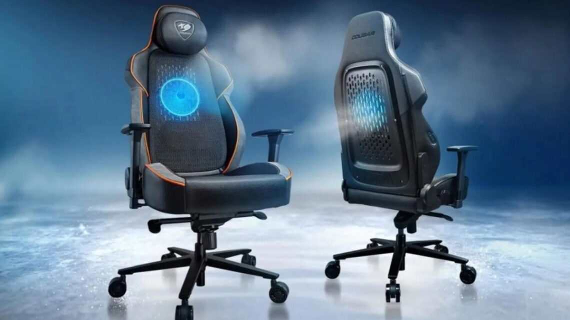 Cougar anuncia cadeira gaming com ventoinha RGB embutida Cougar anuncia cadeira gaming com ventoinha RGB embutida